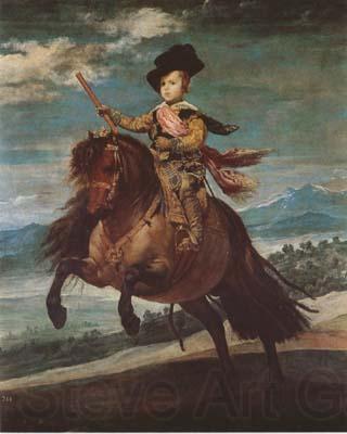 Diego Velazquez Prince Baltasar Carlos Equestrian (mk08) Norge oil painting art